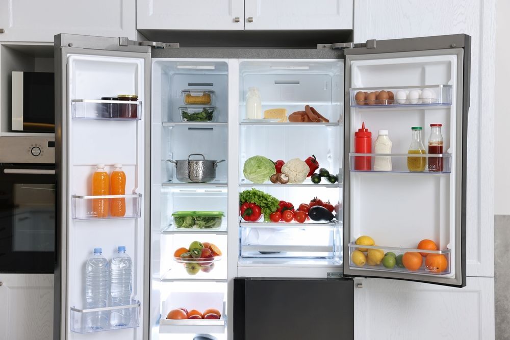 Open Refrigerator Filled With Food — A.S.A.P. Appliance Service & Sales in The Entrance, NSW