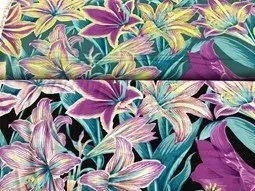 Fabric With Colourful Flowers — Arts & Crafts in Emu Park, QLD