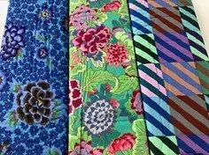 Blue And Green Fabric — Arts & Crafts in Emu Park, QLD