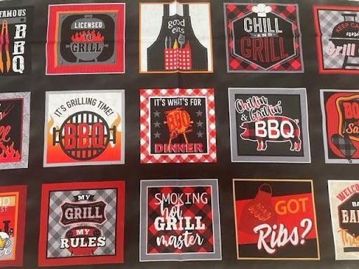 A Collage of Bbq Signs on a Brown Background — Lyn-Jelle Crafts in Emu Park, QLD
