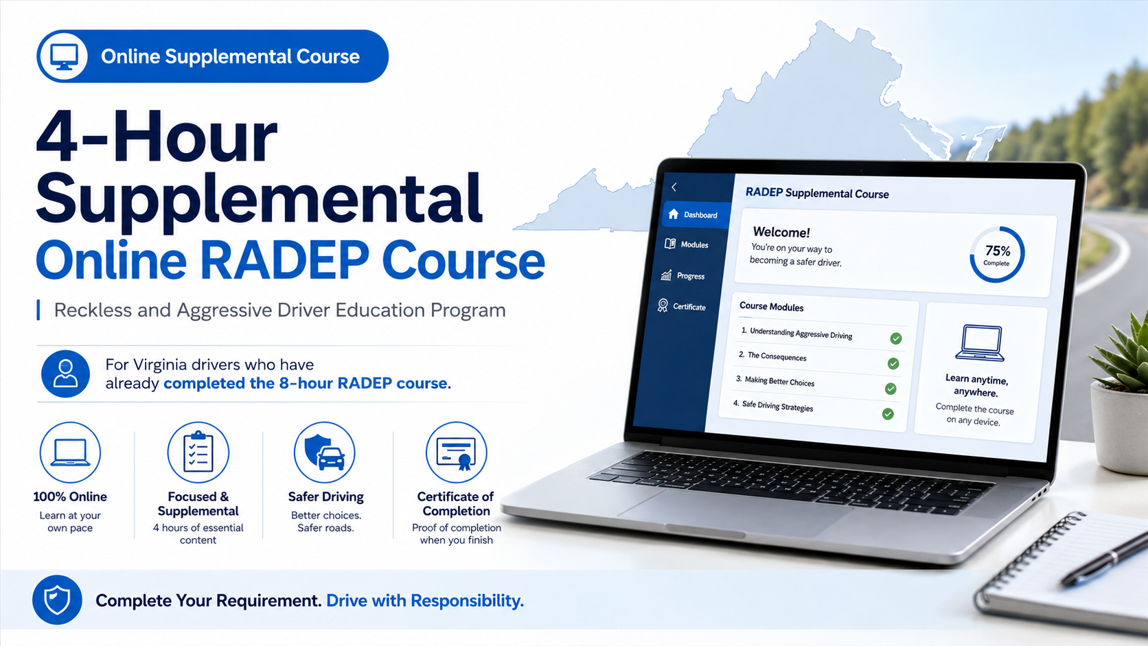 4-Hour Supplemental Online Virginia
RADEP Course