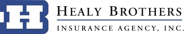 Logo of Healy Brothers Insurance Agency, Inc. with a blue “H” icon and text in a serif font.