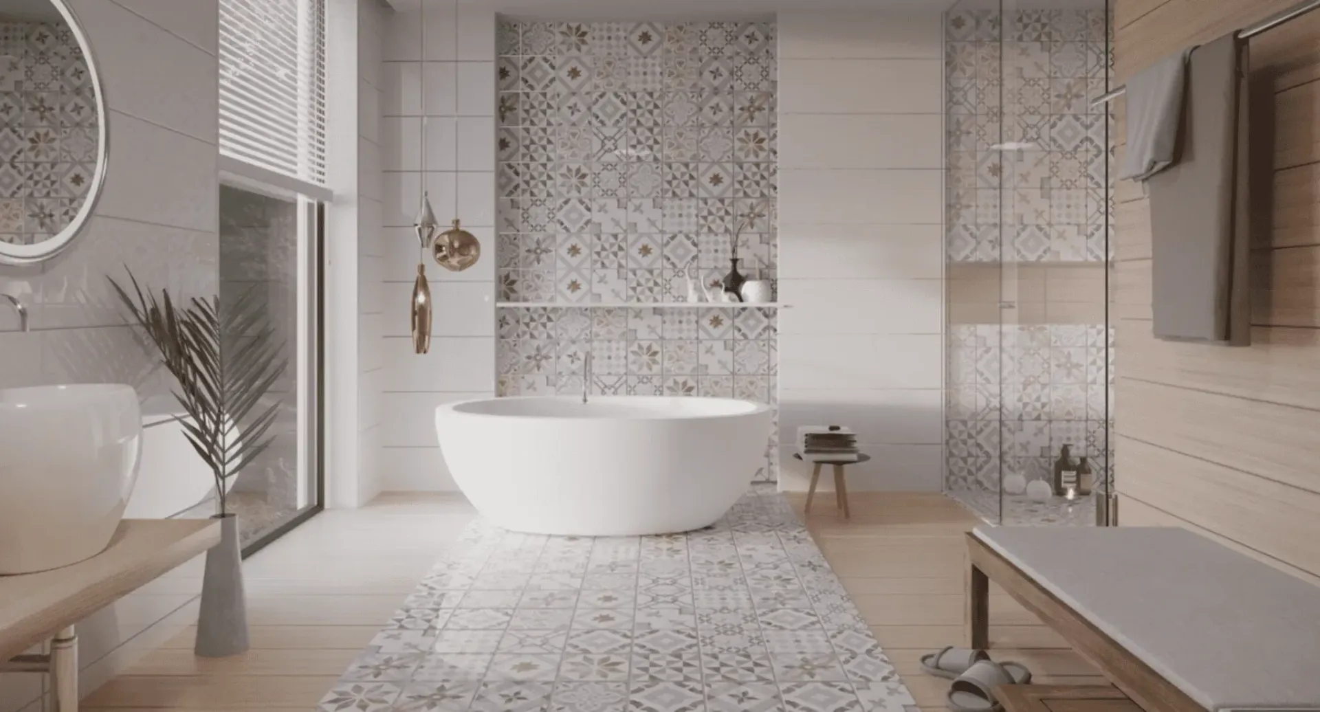 Modern Bathroom Renovations Newcastle project featuring subway tile shower,