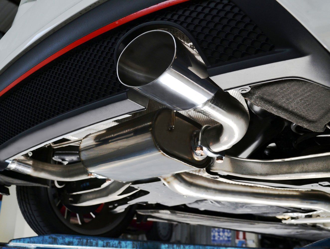 car exhaust pipe chromed made of stainless steel