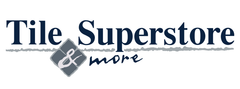 Tile Superstore logo with a tile graphic and "more" text.