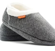 Gray Slipper With White Lining and Orange Tag, Close-up — Forerunner Physio In Taree, NSW