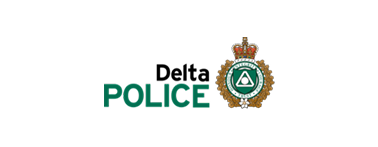 The Delta Police logo, featuring the text 
