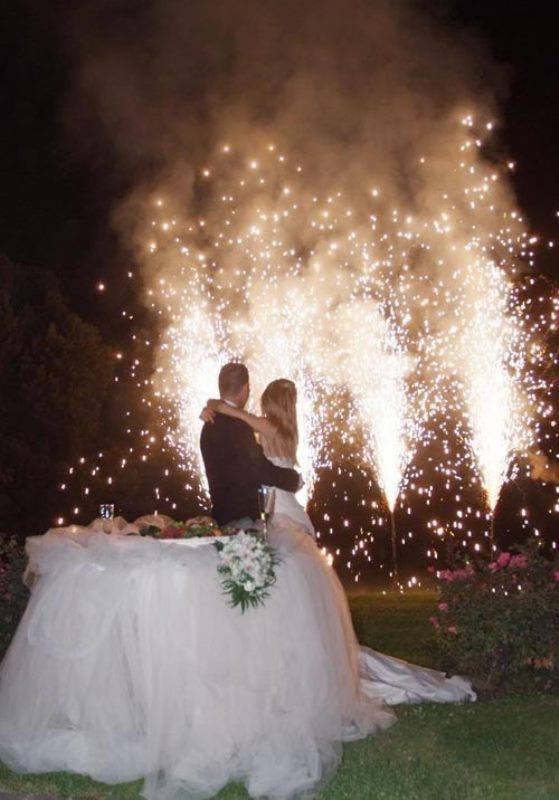 fuochi d'artificio per matrimoni