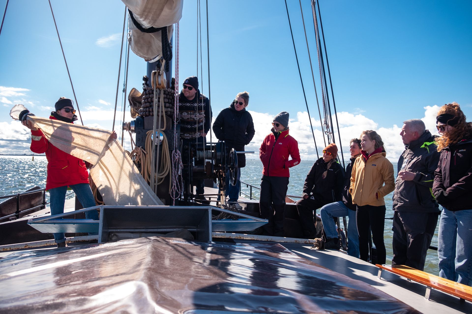 Erklärung an Deck zur Manta Trawl