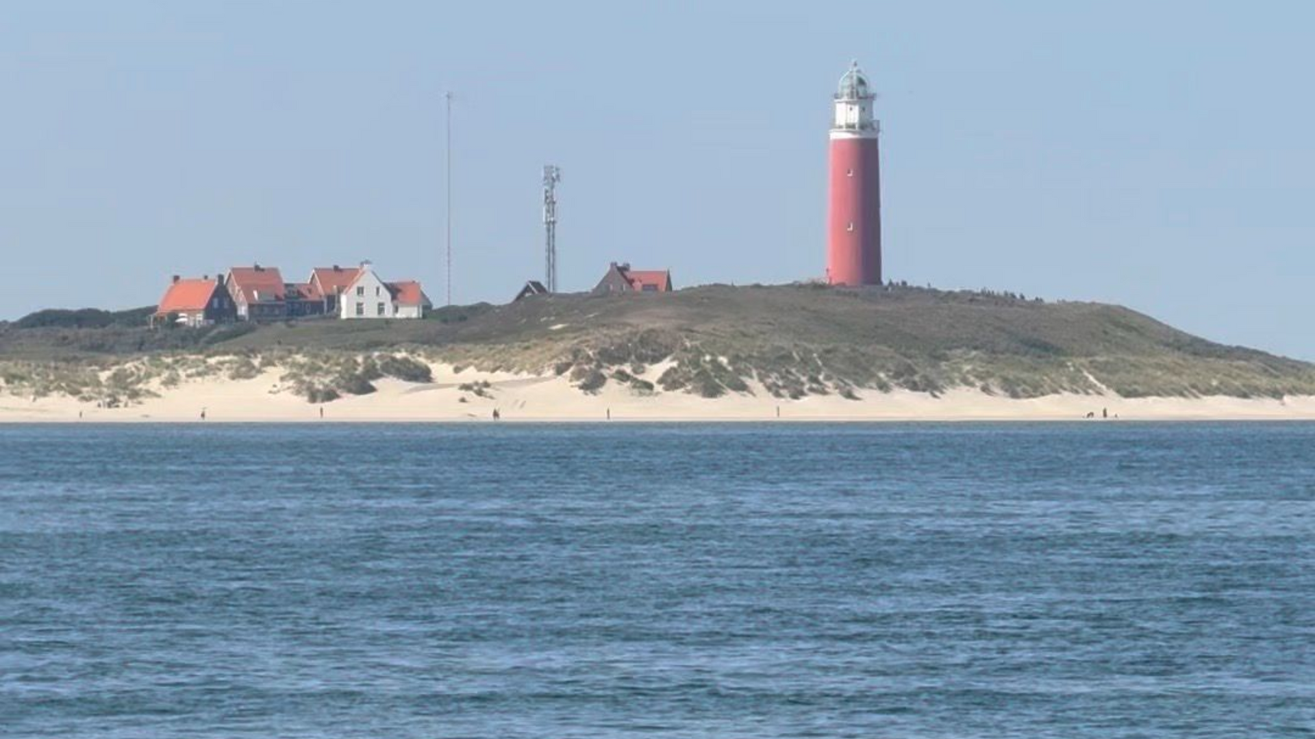 Eierland Lighthouse on Texel, one of the Dutch Wadden Islands (Netherlands)