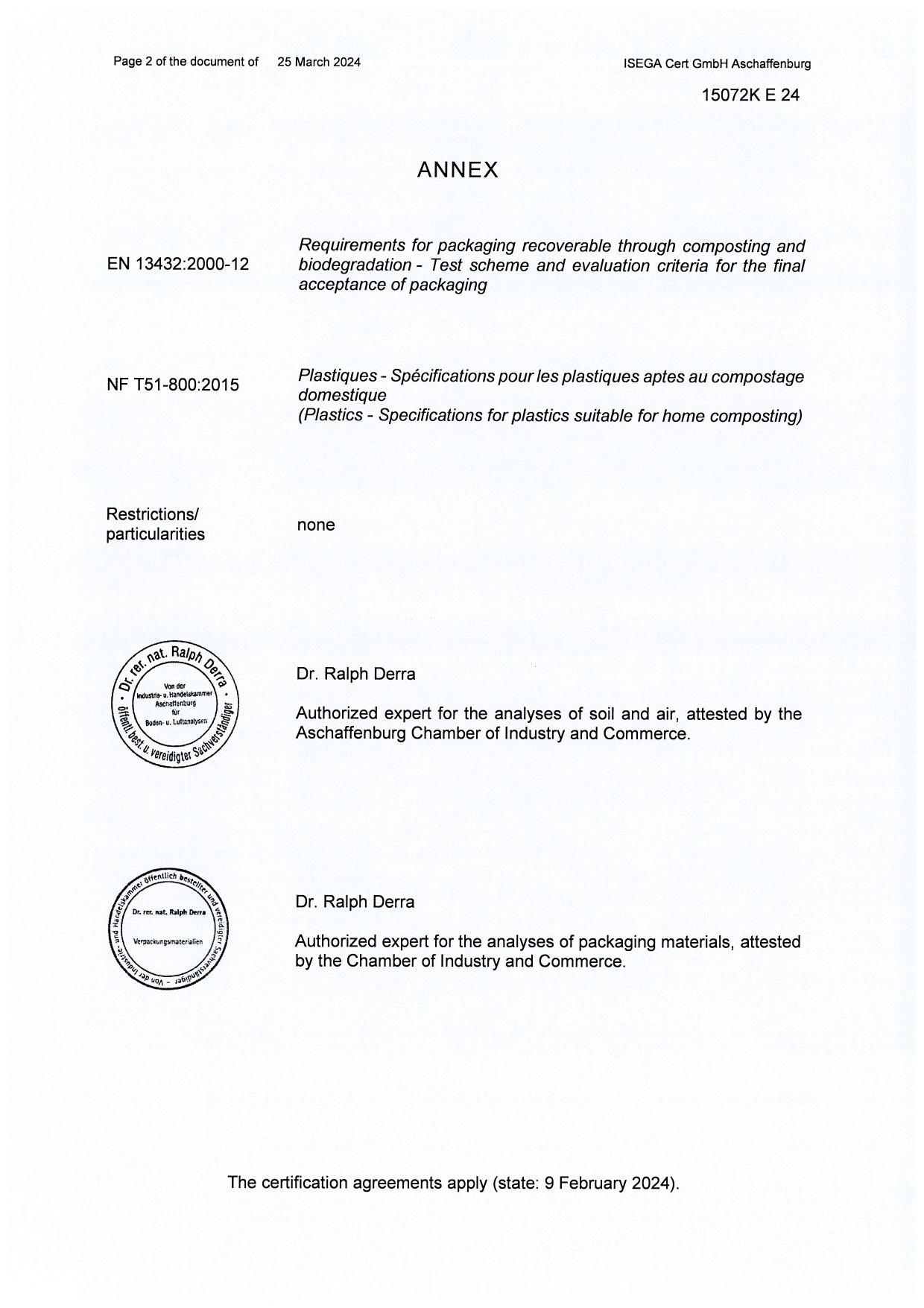 Document with text, stamps, and signatures; content relates to review or approval.