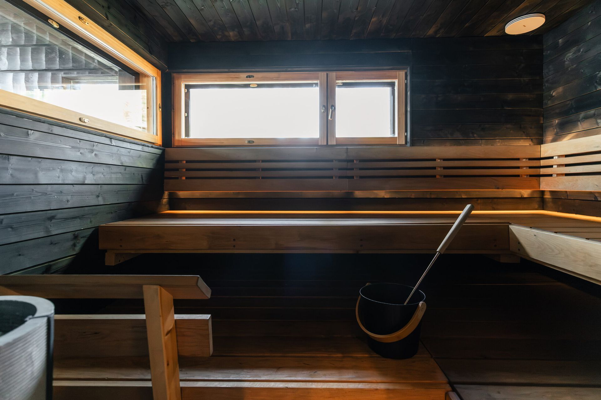 Wood-fired sauna by the lake