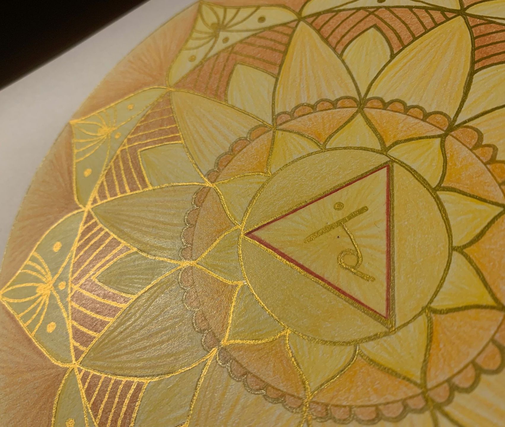 Mandala Art, Manipura Chakra, Solarplexus chakra