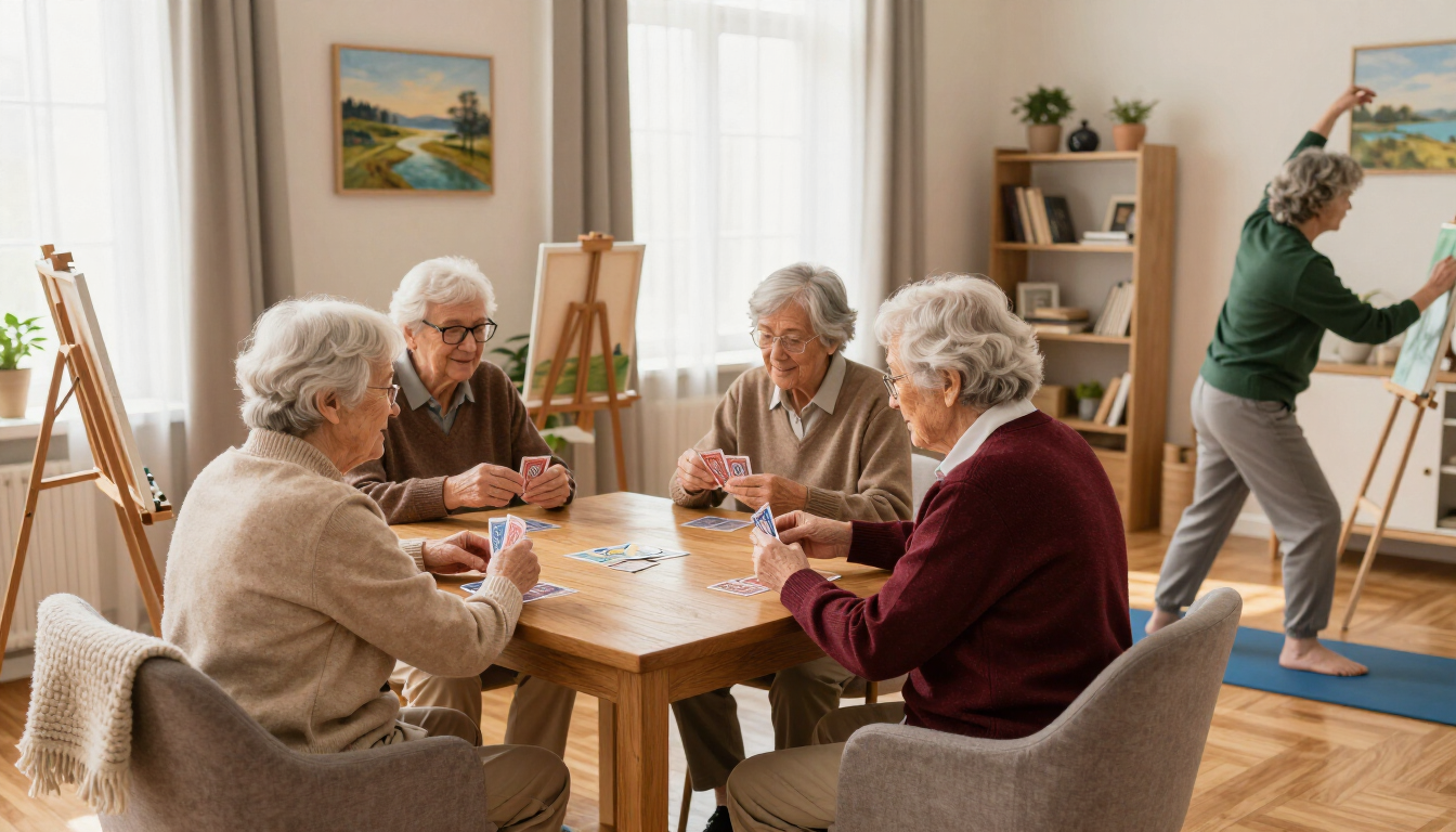 Varias personas se reunieron alrededor de una mesa para jugar a las cartas