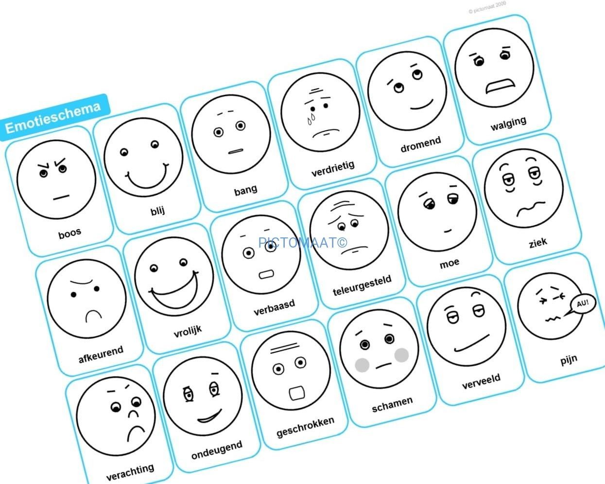 Emotieschema A3