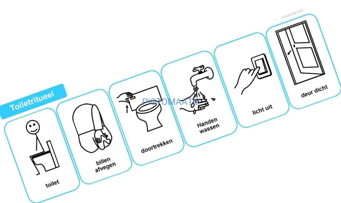 Toiletritueel poster half A4