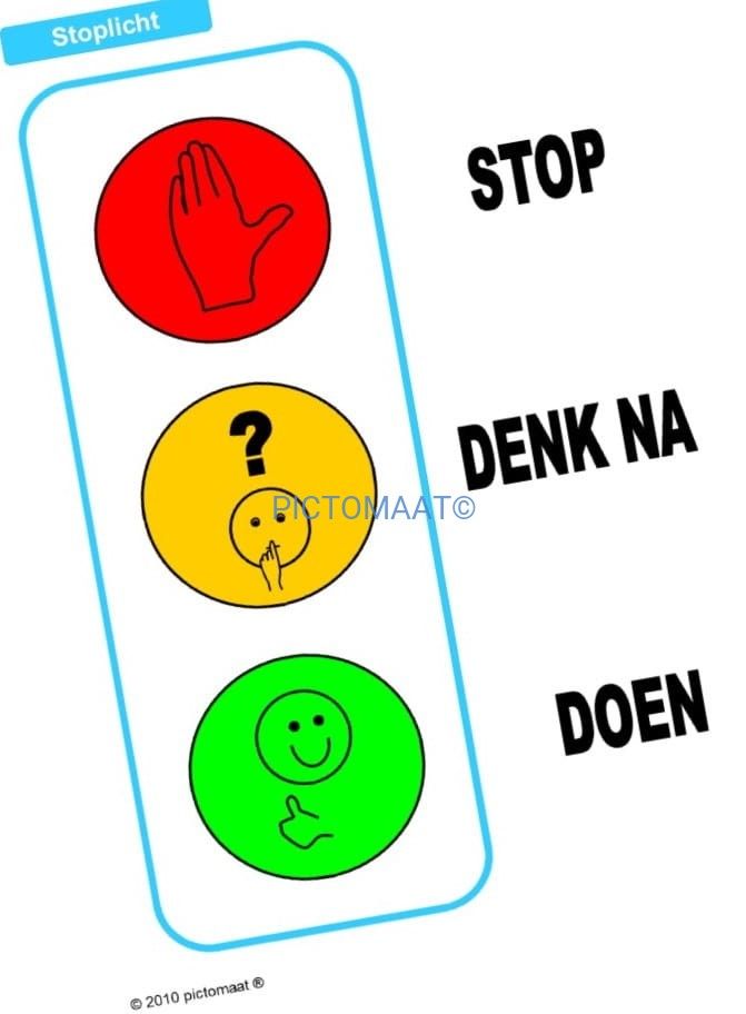 Stoplicht poster A4