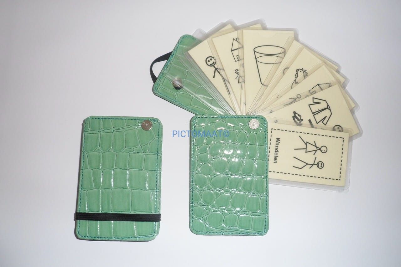 Waaiermapje (incl. 10 picto's) creditcard formaat