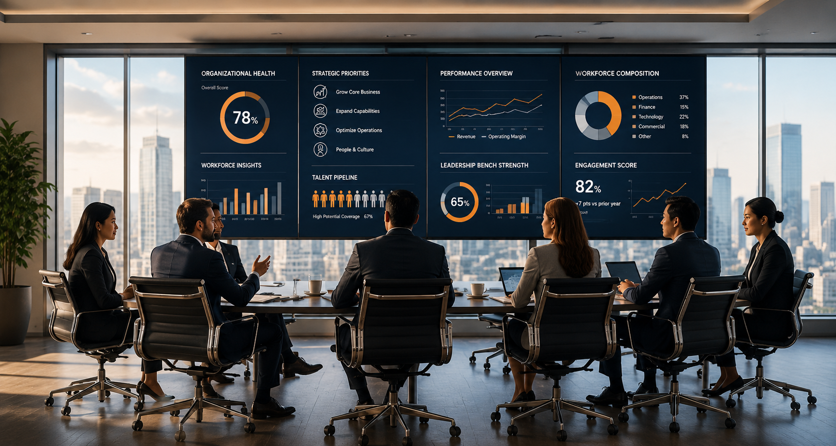 Organization designed for execution and strategic business performance.