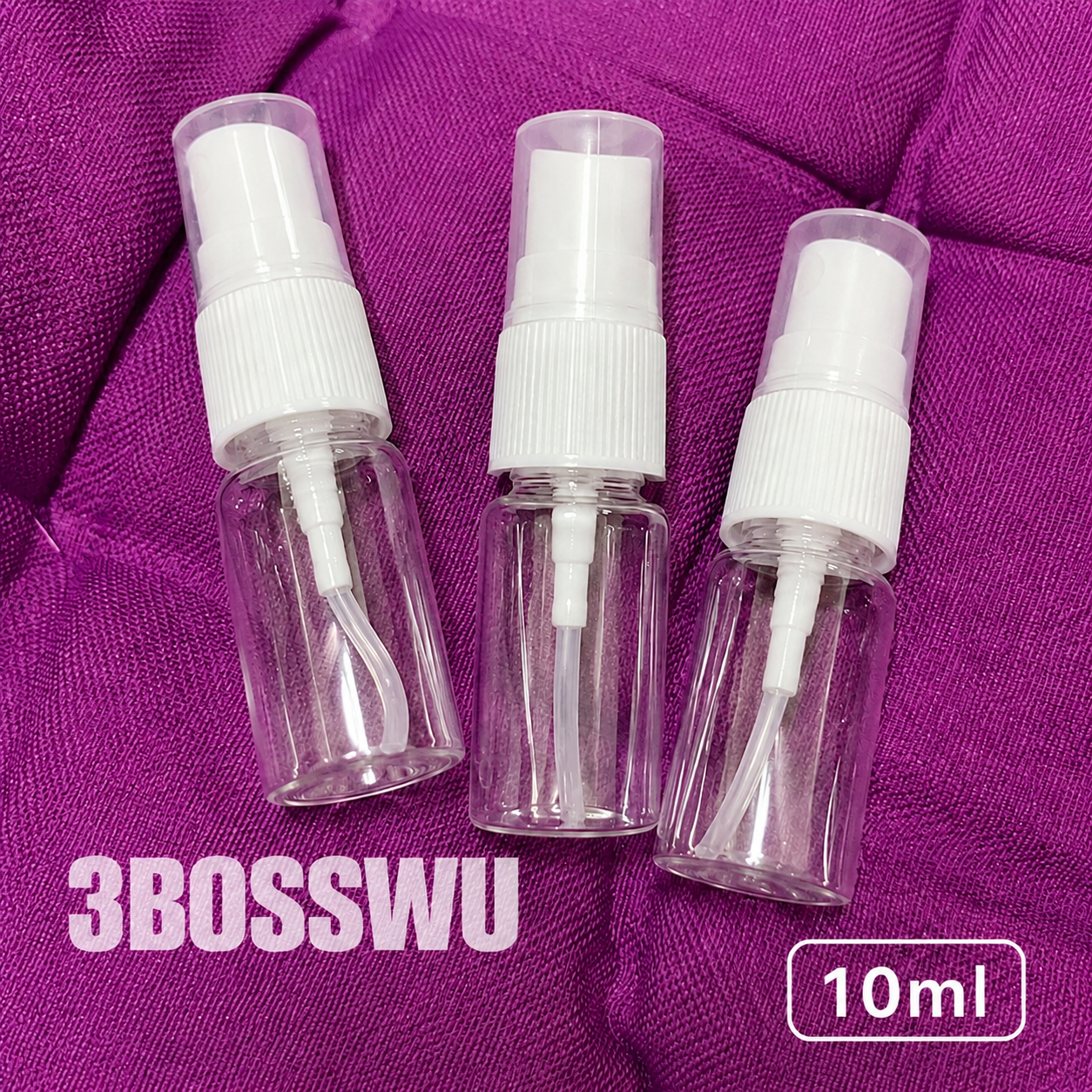 1377小工具-3bosswu小商品|10ML噴瓶|噴霧瓶|分裝瓶|液態分裝瓶|滿千免運|優惠一組5支|60元 白頭透明瓶身