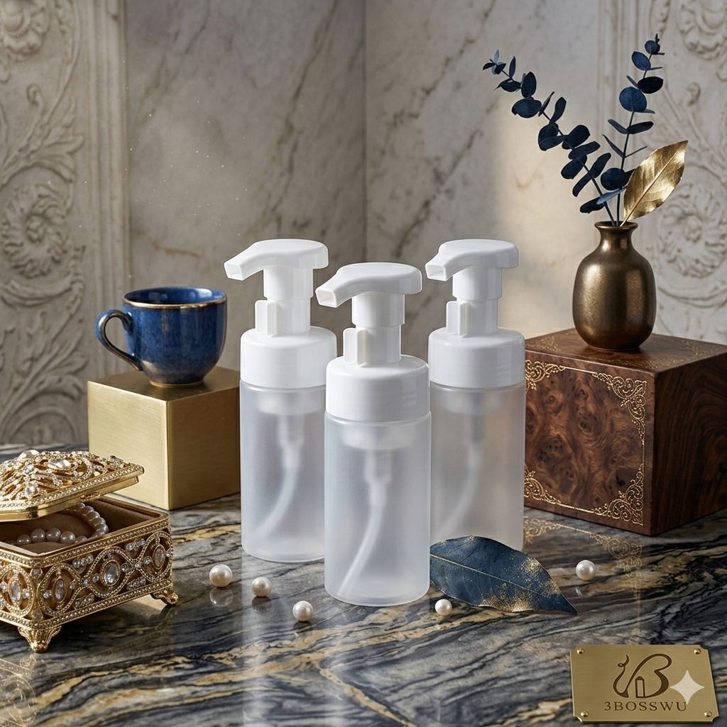 #88271小工具-3BOSSWU小商品  100ML(3支組)泡沫瓶慕斯瓶    /全館滿千免運  適合分裝洗面乳、沐浴乳、護手乳等