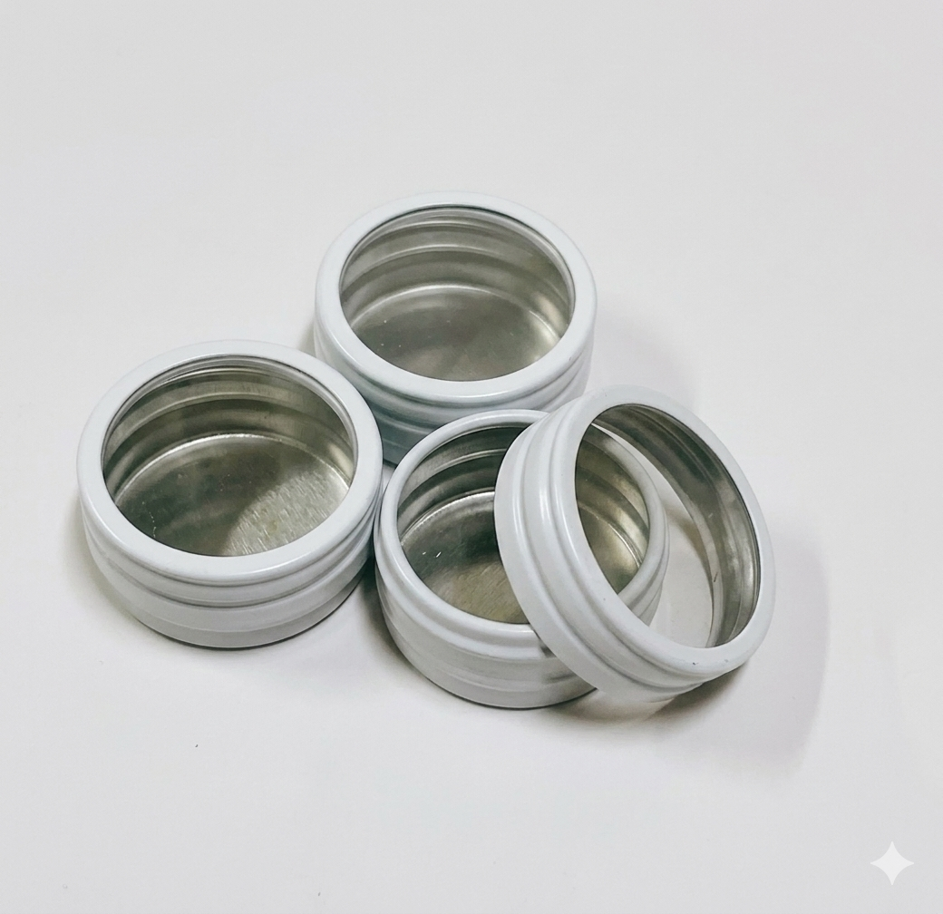 2854小工具-3BOSSWU 小商品 | 開窗鋁製分裝瓶 | 10G 膏狀分裝 |一組3個$75  安試用品行銷分裝 瓶 | 滿千免運 |