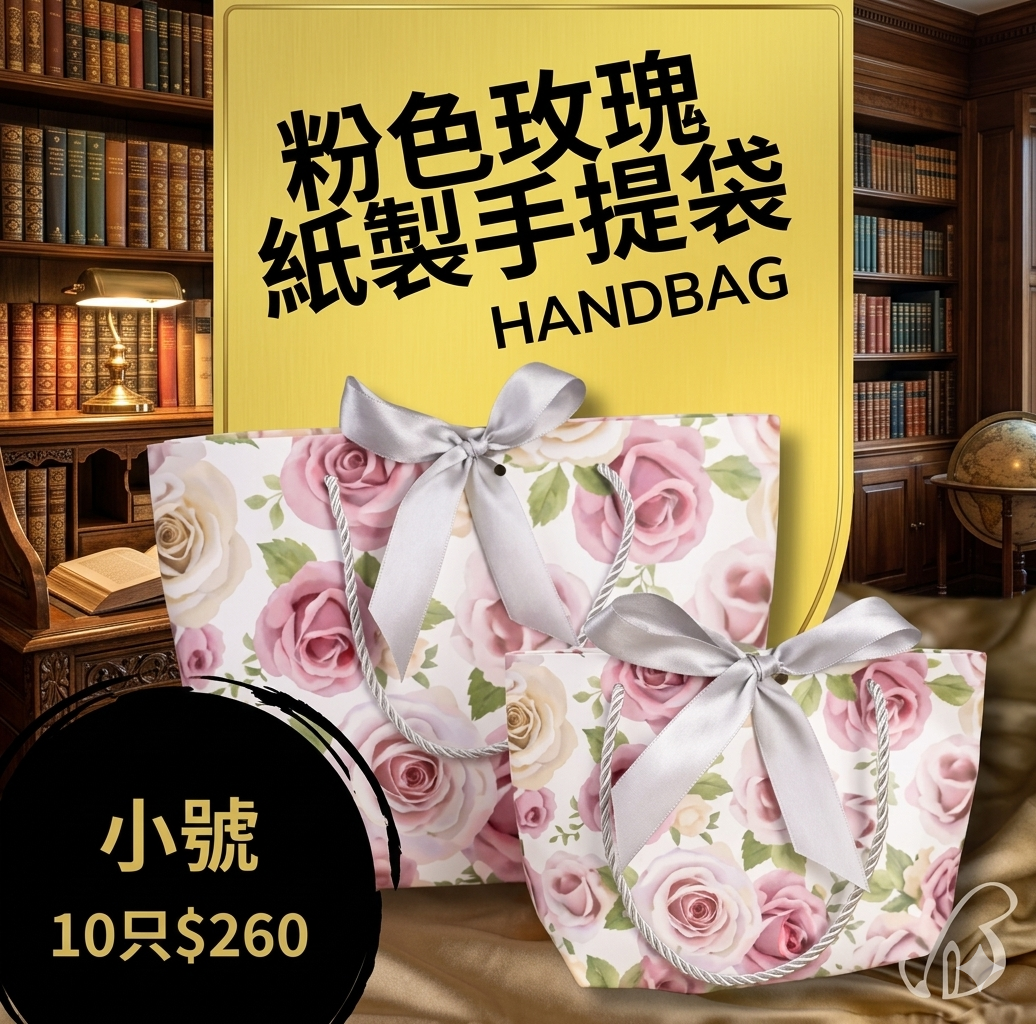 #3067  ｜3BOSSWU小商品｜紙製手提袋  大號10個$360/小號10個$260