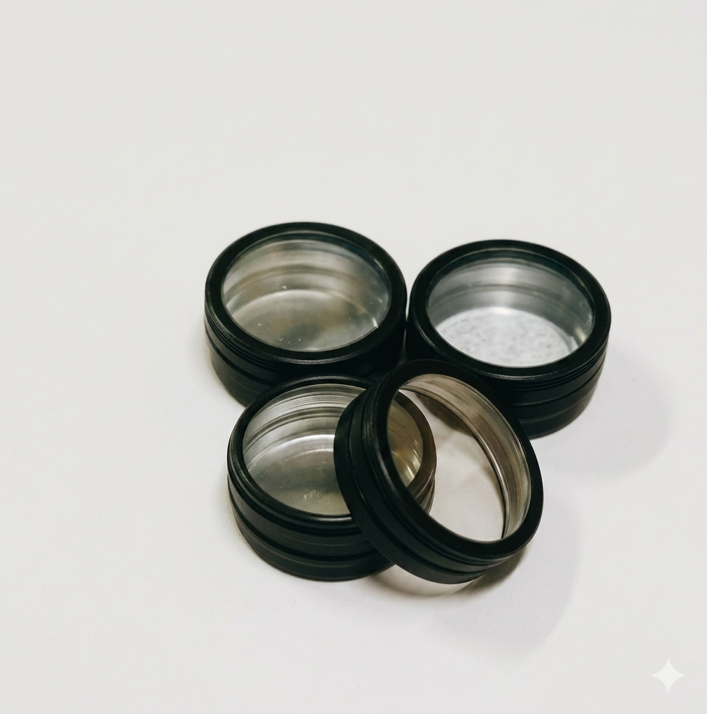 2854小工具-3BOSSWU 小商品 | 開窗鋁製分裝瓶 | 10G 膏狀分裝 |一組3個$75  安試用品行銷分裝 瓶 | 滿千免運 |