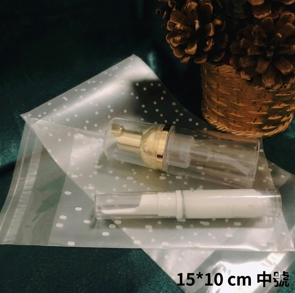 #217小工具-3bosswu小商品|白圓點磨砂自黏袋分裝袋-全館滿千免運