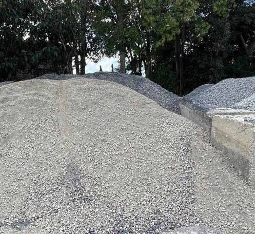 Large Gravel Piles at a Construction Site — Laurieton Landscape Supplies In Harrington, NSW
