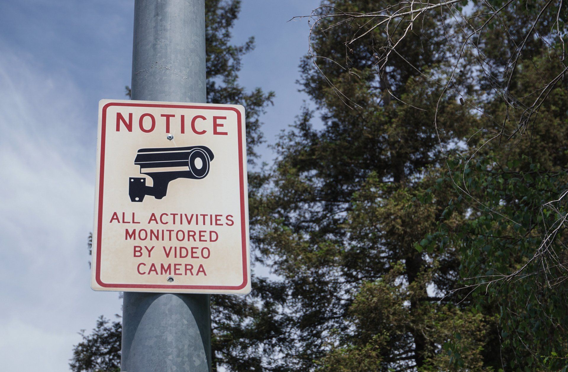 Metal Sign for CCTV - Oxnard, CA - Vargas Signs Metal Sign for CCTV - Oxnard, CA - Vargas Signs