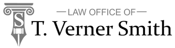 Law Office of T. Verner Smith logo with gray pillar icon and black text
