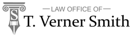 Law Office of T. Verner Smith logo with gray pillar icon and black text