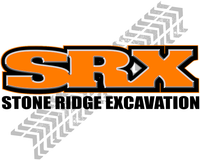 A logo for Stone Ridge Excavation with a phone number