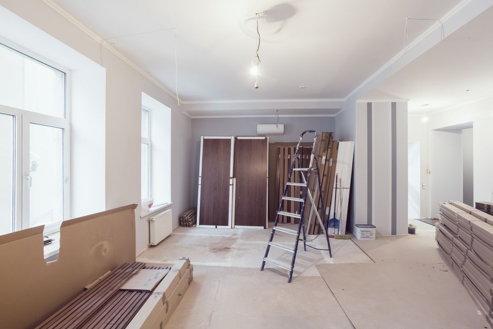 There Is A Ladder In The Middle Of The Room — Auslinc Building Services In Wingham, NSW