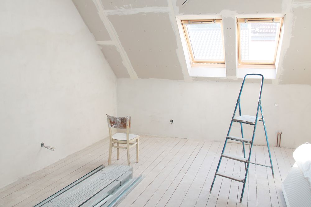 There Is A Ladder In The Middle Of The Room — Auslinc Building Services In Wingham, NSW