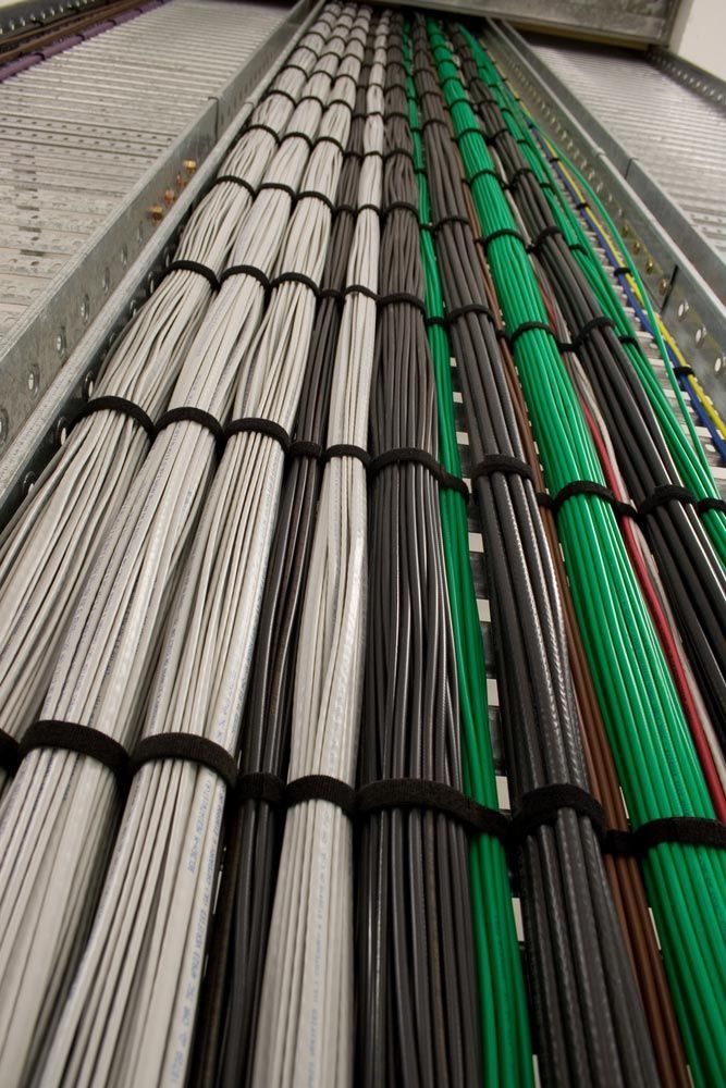 A Bunch Of Wires Are Lined Up In A Row — L.A.F Electrical P/L In Terrigal, NSW