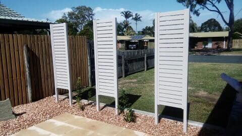 Privacy Screens in a Yard — Whitsunday Blinds & Security In Beaconsfield, QLD