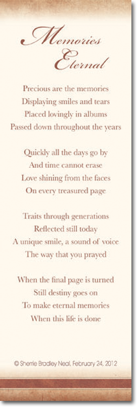 A poem is written on a piece of parchment paper.