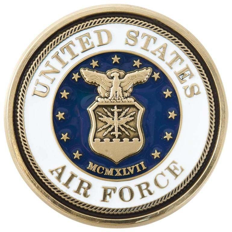 A coin that says united states air force on it