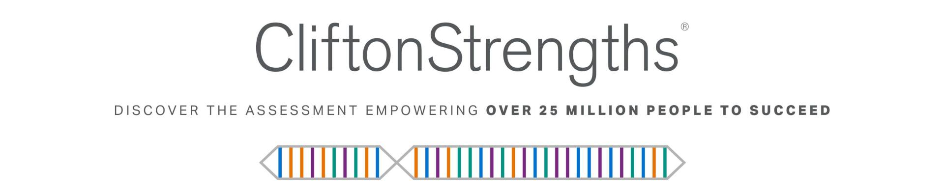 CliftonStrengths logo with the text
