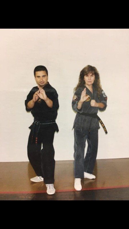 Cerio Ambrosia Martial Arts picture of owner with with his mom.