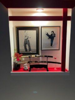 Cerio Ambrosia Martial Arts picture with framed old photo.