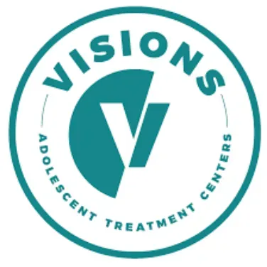 A logo for visions adolescent treatment centers