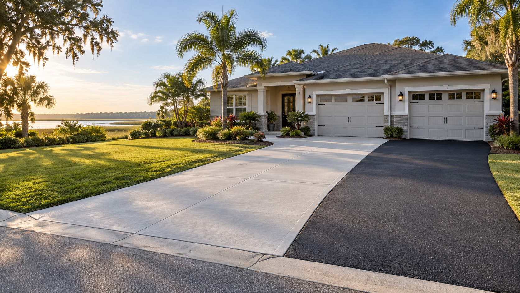 Concrete Driveway vs. Asphalt