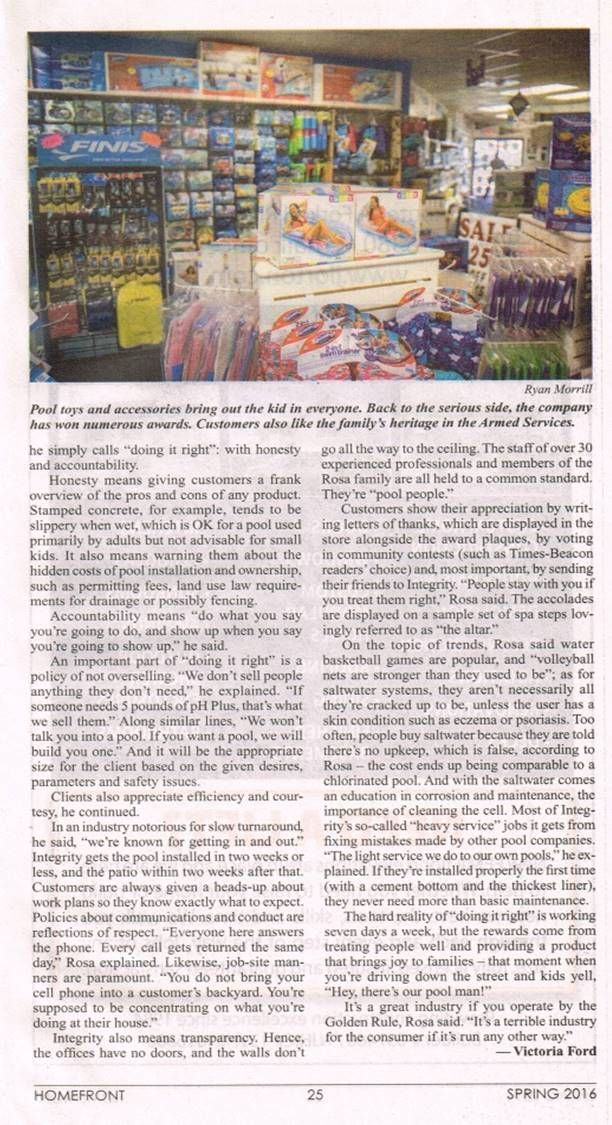 A newspaper article about a convenience store.