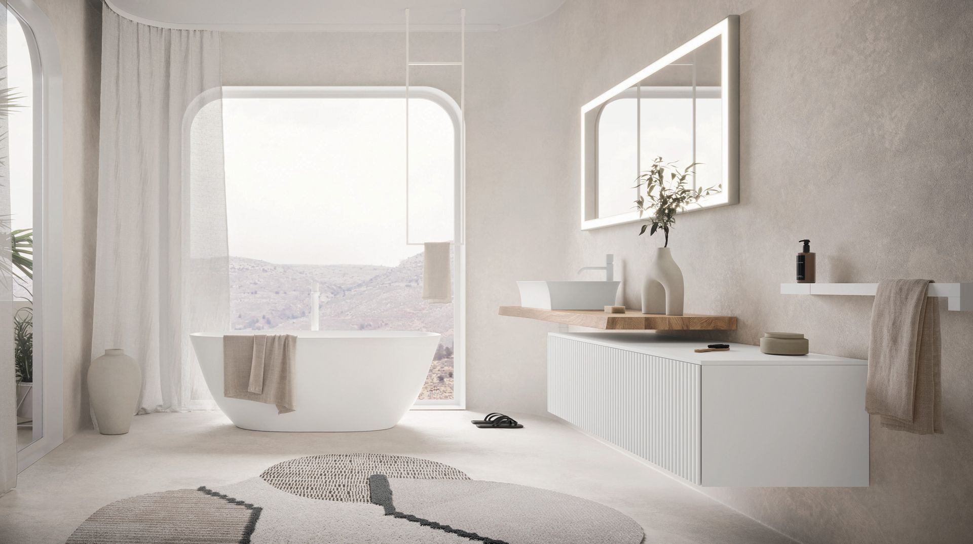 Code è una collezione perfettamente in linea con gli attuali trend dell’arredo bagno ed è orientata a creare ambienti con una forte vocazione al design e al benessere. L’ampia gamma di finiture disponibili, i pensili e le consolle di ogni tipo, unite alla vasta selezione di complementi, offrono un altissimo livello di personalizzazione, dando vita a realizzazioni sartoriali in grado di soddisfare qualsiasi esigenza d’arredo. Con presa maniglia integrata e caratteristico taglio a 45° su fianchi e frontali, Code si contraddistingue per la sua modularità e raffinatezza dei materiali che consentono di creare accostamenti di finiture differenti come legno rovere, eucalipto e laccato opaco o velvet.
