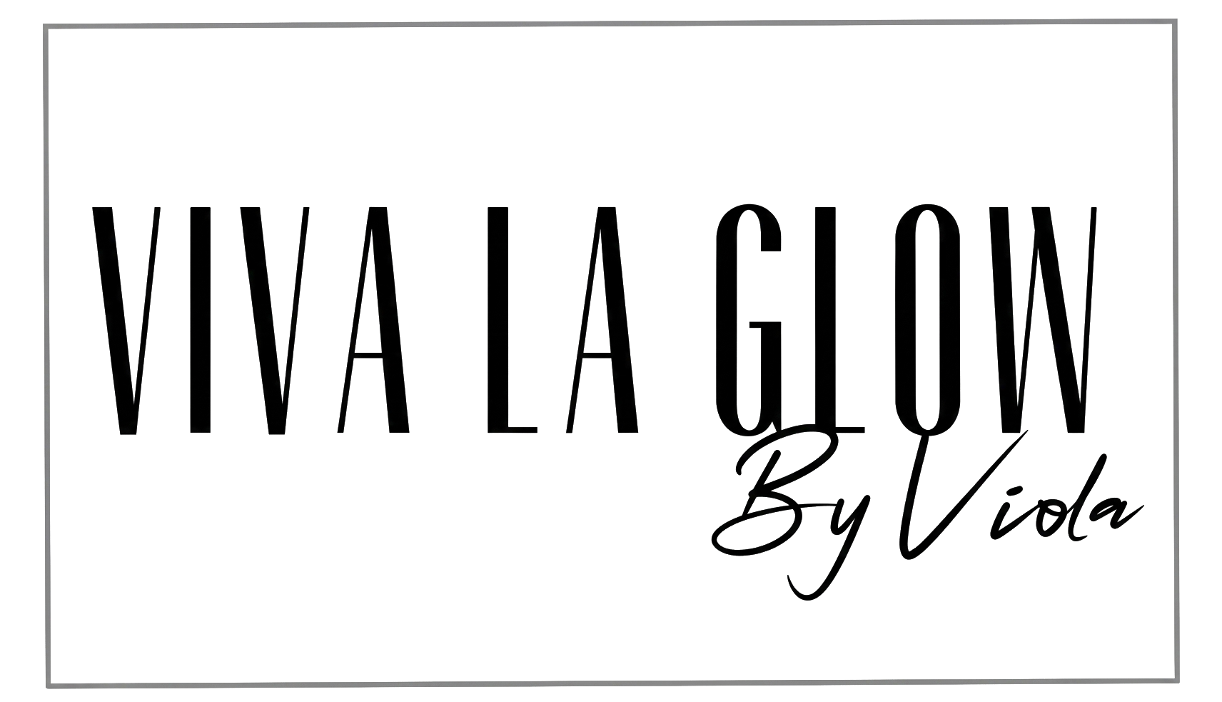 White Logo of Viva La Glow