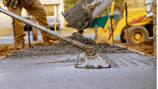 professional concrete company pouring a new driveway in downers grove IL