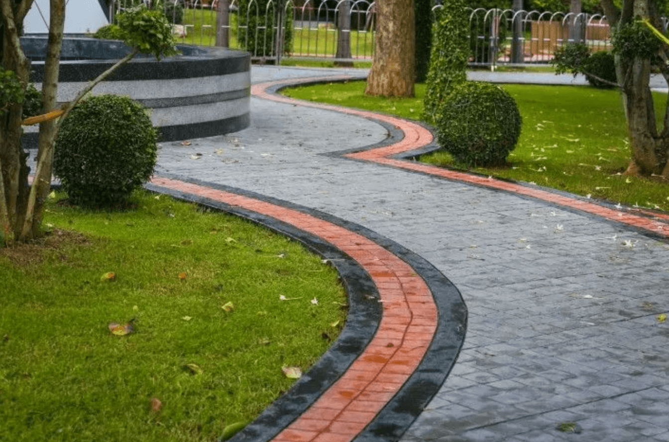 new construction of a custom walkway in downers grove, IL